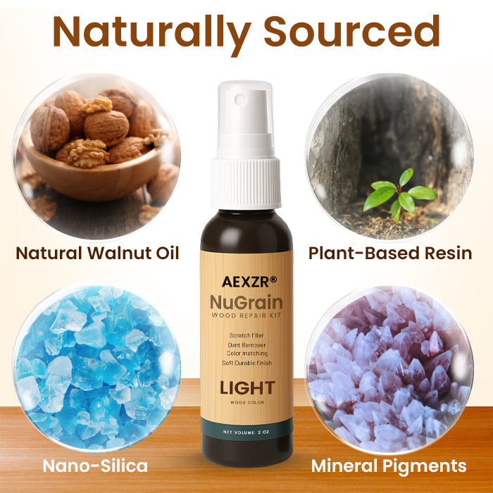 🪵 NuGrain Wood Repair Kit - ✨Nano-Fiber Technology Heals Scratches in 60 Seconds🏠