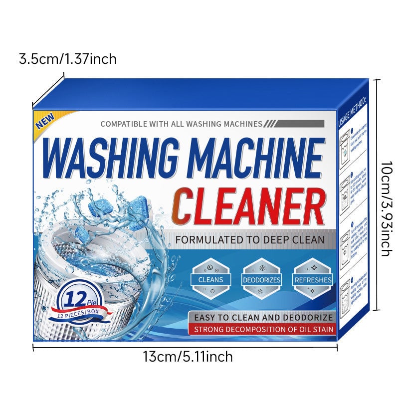🧼Washing Machine Cleaner – 🛡️Works in Front Load, Top Load & HE Models✨