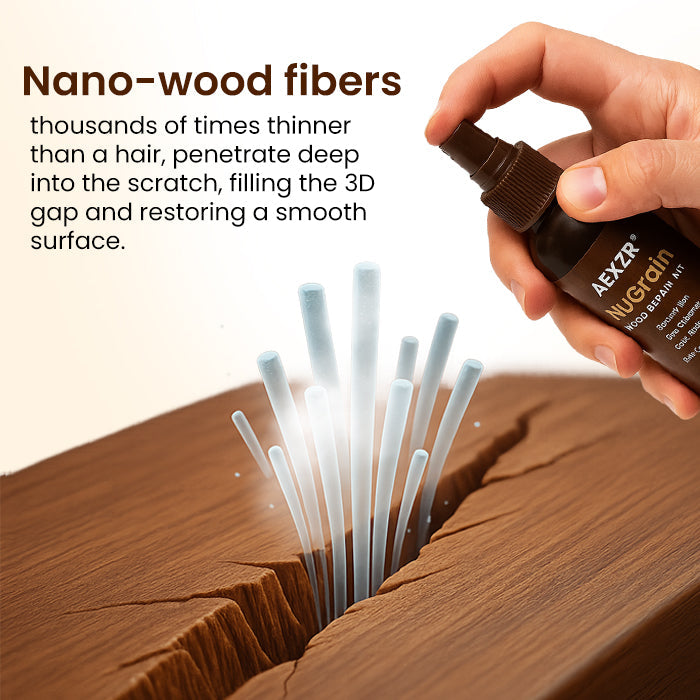🪵 NuGrain Wood Repair Kit - ✨Nano-Fiber Technology Heals Scratches in 60 Seconds🏠
