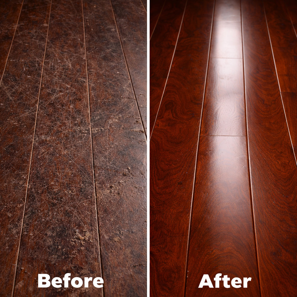 🏆✨Advanced Floor Restorer – 🧹Fills Scratches, Protects Against Daily Wear🛡️