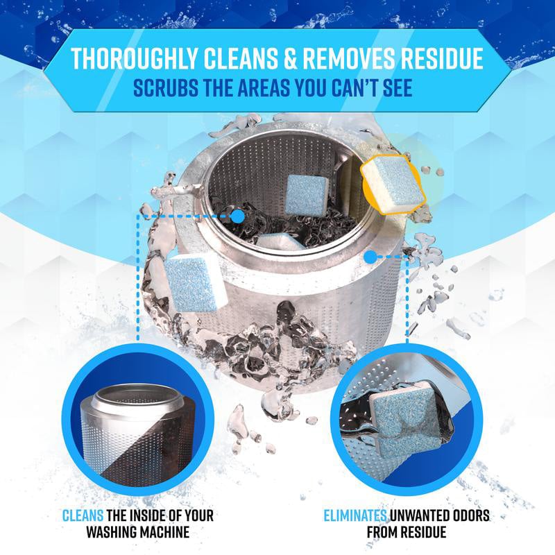 🧼Washing Machine Cleaner – 🛡️Works in Front Load, Top Load & HE Models✨