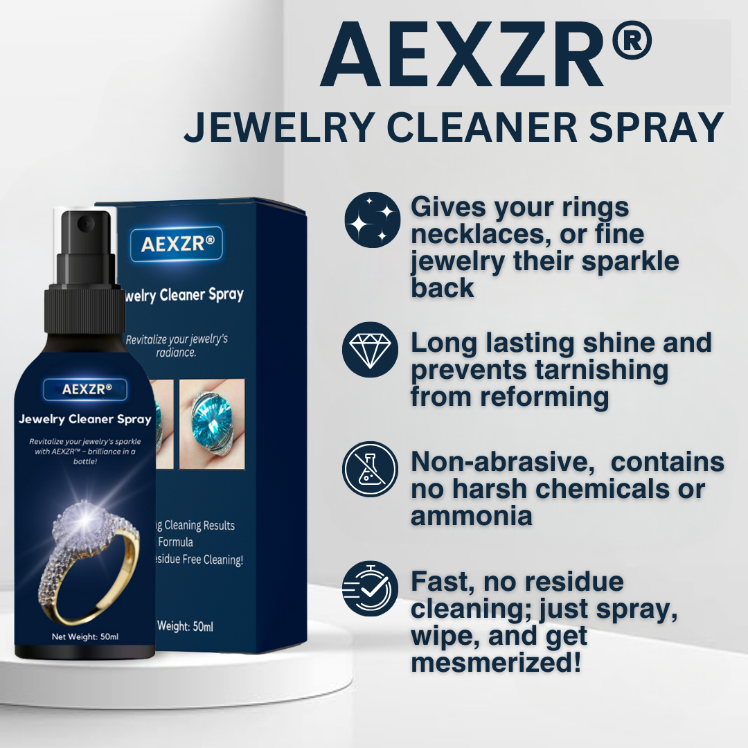 ✨Jewelry Cleaner Spray🌟 - Instant Brilliance Restoration with 12-Month Shine Protection💎