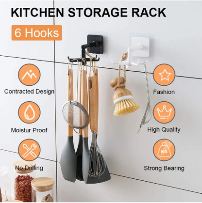 🧲 PURZENA™Space-Saving Rotating Wall Hook🔄