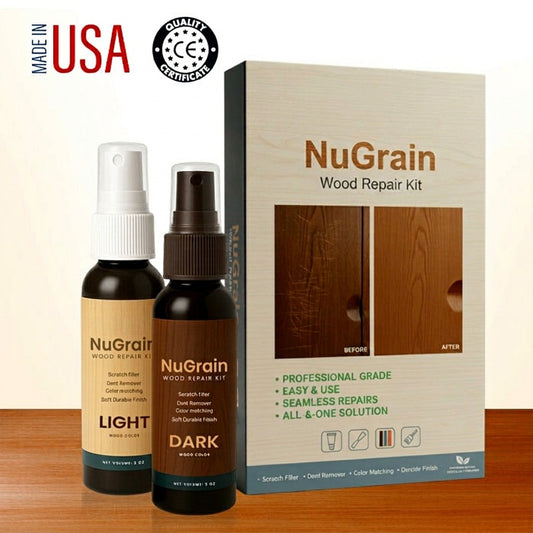 🪵 NuGrain Wood Repair Kit - ✨Nano-Fiber Technology Heals Scratches in 60 Seconds🏠