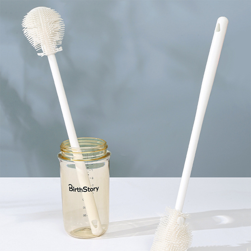 🏆All-Angle Bottle Brush – ✨360° TPE Bristles, Gentle on Surfaces🧼