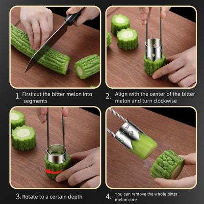🍎🍐 Universal Fruit Core Remover – ✨Stainless Steel, For Apples, Pears & More🍐