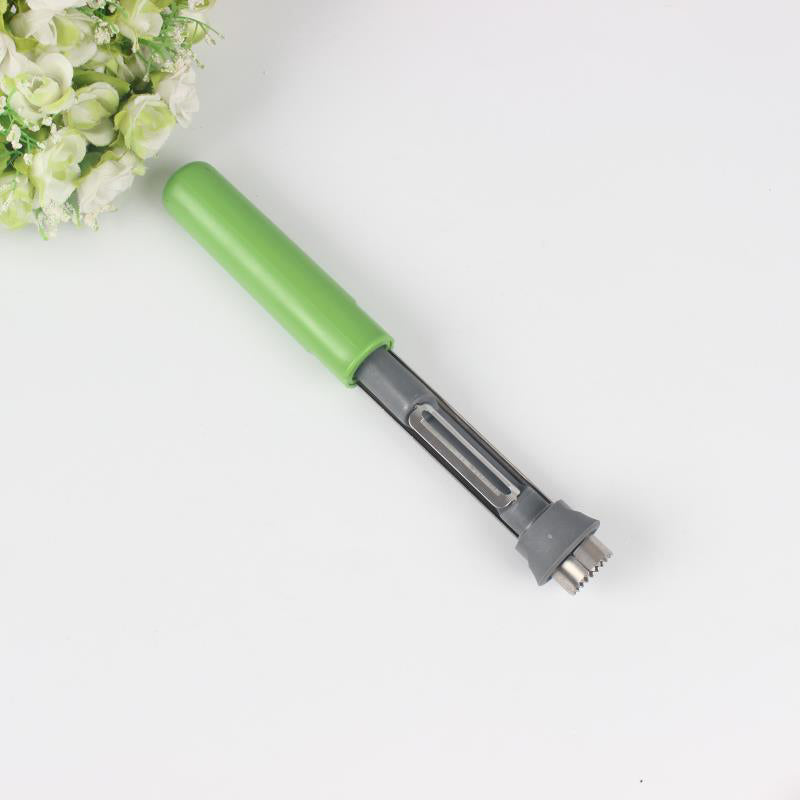 🍎 2-in-1 Fruit Corer & Peeler –⚡ Stainless Steel, Sharp Blade, Non-Slip Grip✨
